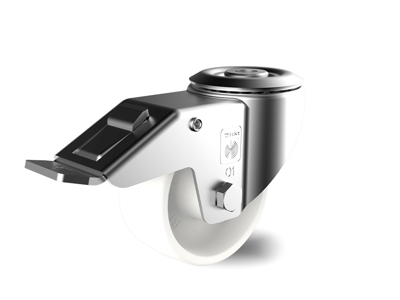 Stainless-Polyamide-Swivel-with-Brake-Wheel-80mm-150kg