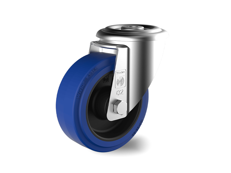 Blue-Elastic-Rubber-Swivel-Wheel-100mm-180kg