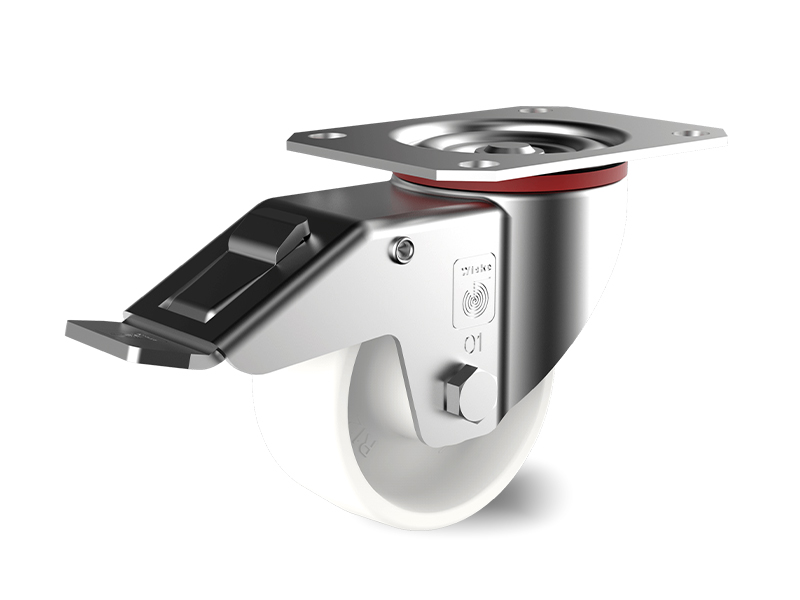 Polyamide-Swivel-with-Brake-Wheel-80mm-150kg