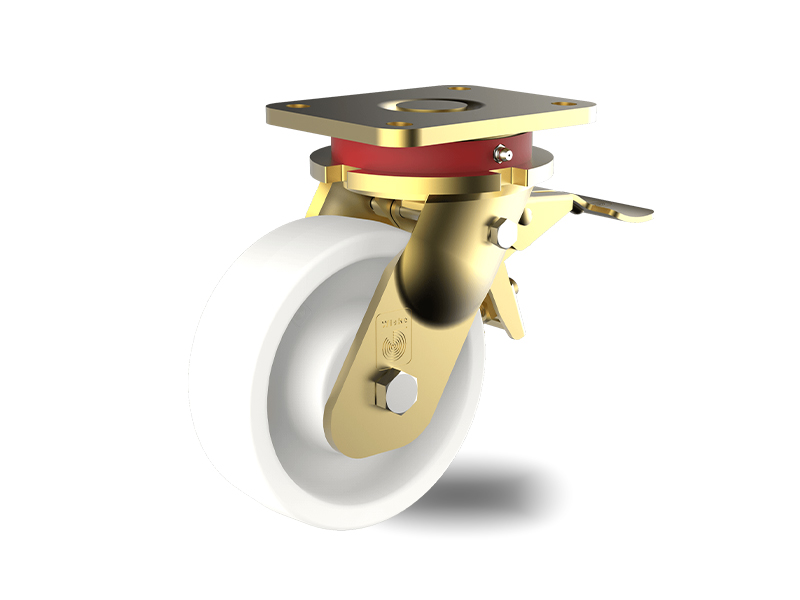 Polyamide-Swivel-with-Brake-Wheel-150mm-900kg