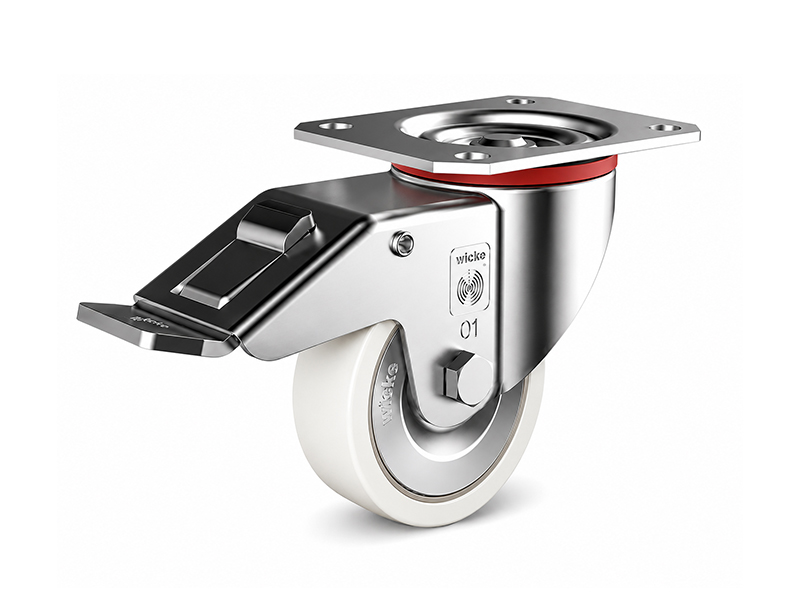 Polyamide-Swivel-with-Brake-Wheel-80mm-150kg