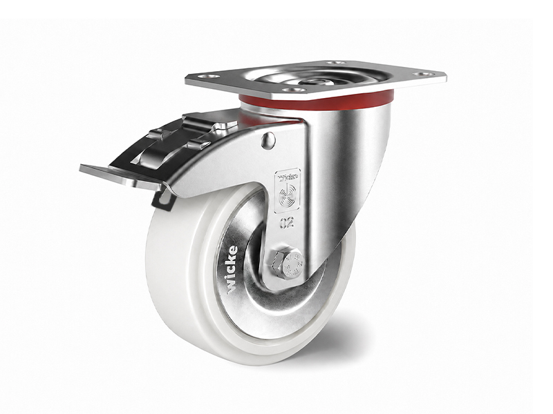 Polyamide-Swivel-with-Brake-Wheel-100mm-200kg