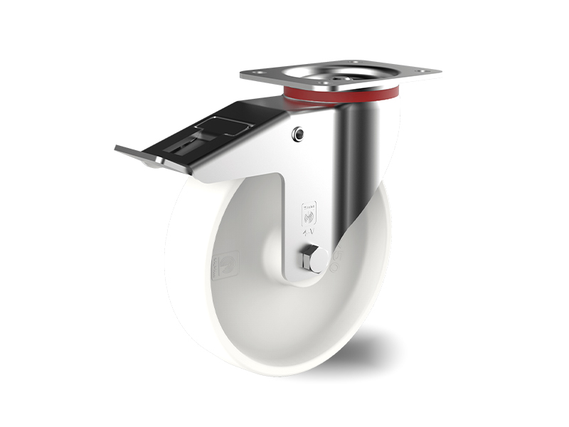 Polyamide-Swivel-with-Brake-Wheel-200mm-400kg