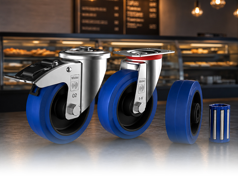 Blue Elastic Rubber - Stainless Steel