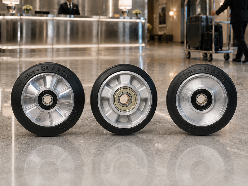 Wheel Elastic Rubber Black